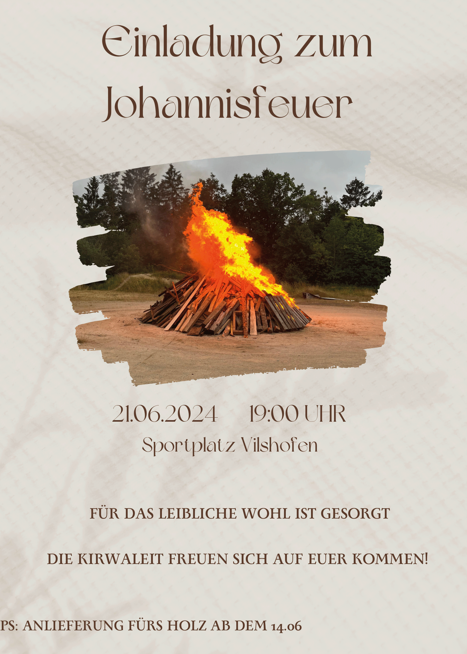 Einladung Johannisfeuer